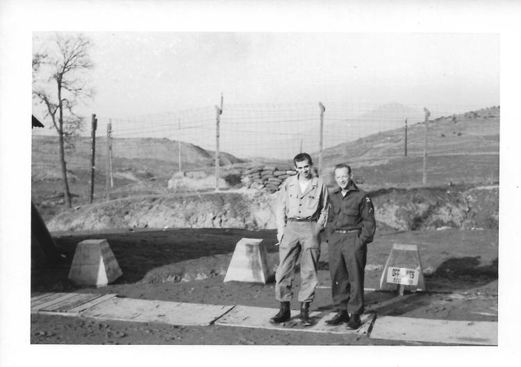 Bowes and Brazzell, January, Korea, 1954